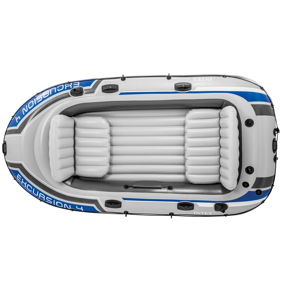 Intex Boot Excursion 4 Set 315 x 165 x 43 cm Schlauchboot + Paddel + Pumpe 68324 - Bild 4 von 4