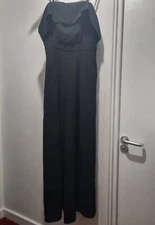 True Decadence Black Bardot Wide-leg Jumpsuit With Straps, Boning. New. RRP £65