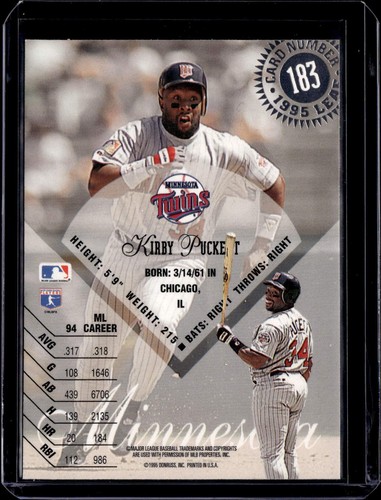 1995 Kirby Puckett Insert Single Cards MN Twins HOF YOU PICK CHOOSE CARDS! - Picture 39 of 123