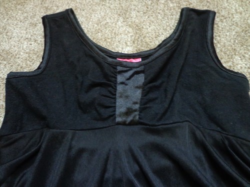 CAPEZIO Future Star girl's EUC sz 7/8 black sleeveless leotard w/skirt - Picture 2 of 6