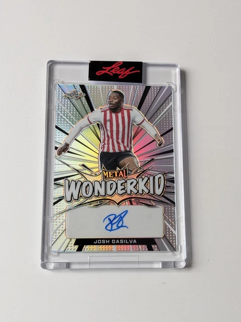Leaf Metal Soccer 2022 Josh DaSilva Brentford Rookie RC Auto /40