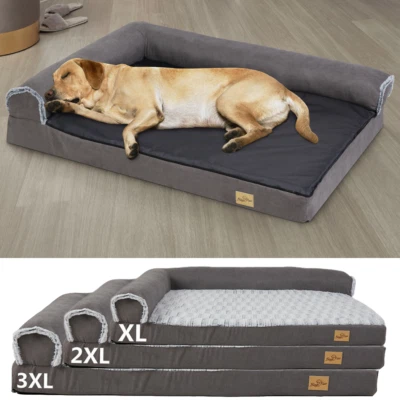 Hundesofa Orthopädische Couch Große Hunde XXL Hundebett Waschbar Matratze Kissen