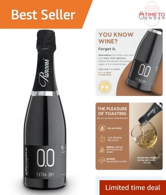 Non-Alcoholic Sparkling White Wine 750ml  Halal Extra Dry Celebration