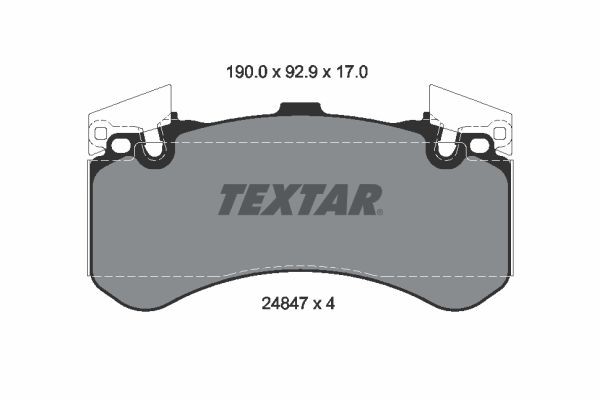 Bremsbelagsatz FÜR Audi A7 Sportback (4GA, 4GF) - Textar 2484701-image