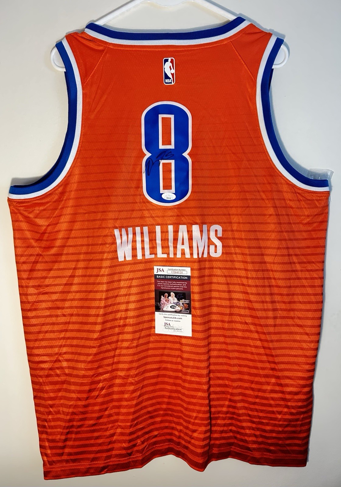 Jalen Williams Autographed Signed Oklahoma City Thunder Jersey JSA COA 