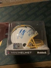 Riddell Mini Helmet Signed by Phillip Rivers and Melvin Gordon Chargers
