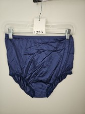 Vintage Vanity Fair All Nylon Dark Blue Panties Satin Finish Size 6
