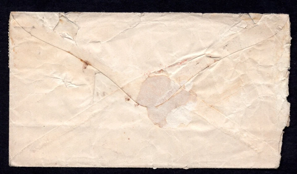 US 1861 CIVIL WAR UNION PATRIOTIC COVER FRANKED SCOTT #26 BOSTON, MASS. IN RED - Image 2 of 2