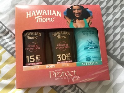 Hawaiian Tropic, SONNENÖL SET 200ml LSF15/30 & 180ml After Sun NEU Urlaubsgeschenk.