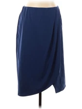 H By Halston Women Blue Formal Skirt 10