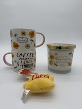 Gilmore Girls Mug Set Bundle Candle & Luke&rsquo;s Keyring Coffee Cup Daisies Gift Set