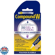 Compound W Maximum Strength Fast Acting Gel Wart Remover with 12 
