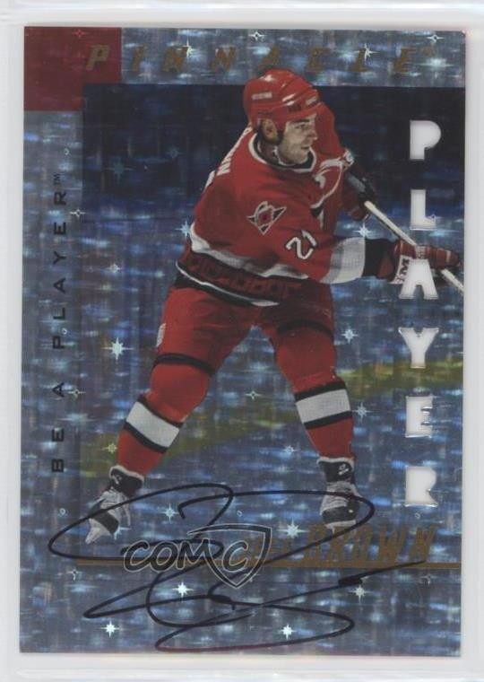 1997-98 Pinnacle Be A Player Prismatic Die-Cut Auto Jeff Brown #89 Auto 0t9e