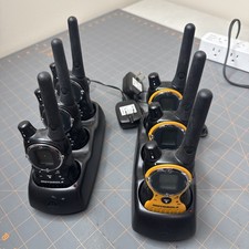 6 Motorola T8510TPR 2-Way Walkie-Talkie Radios  Charger