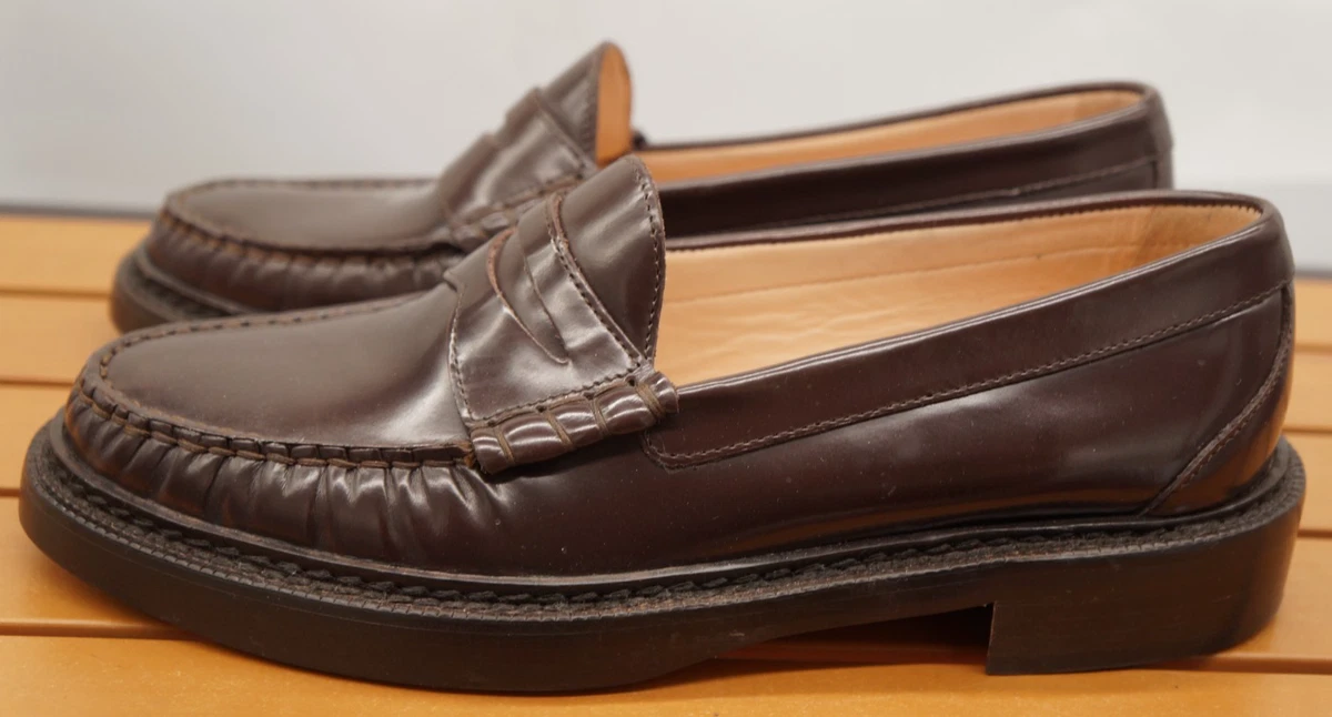 J. CREW Classic penny loafers in Burnished Brown Size 10.5 M $198 NWOB BW677 Camden Loafers With Leather Soles For Men | J.Crew main image 2