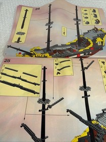LEGO Legoland Black Sea Barracuda Pirate Ship Set #6285 MANUAL/INSTRUCTIONS ONLY