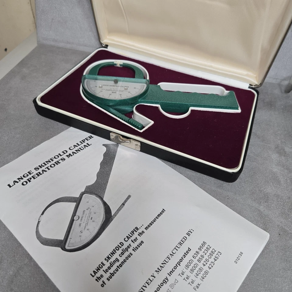 Pinza de pliegue cutáneo LANGE de colección mide la masa corporal, BETA Technology Inc. NUEVA Foto 2 de 4