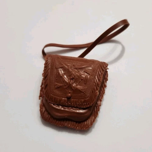 MARX BEST OF THE WEST JOHNNY WEST BROWN BAG SATCHEL CHIEF CHEROKEE NATIVE INDIAN