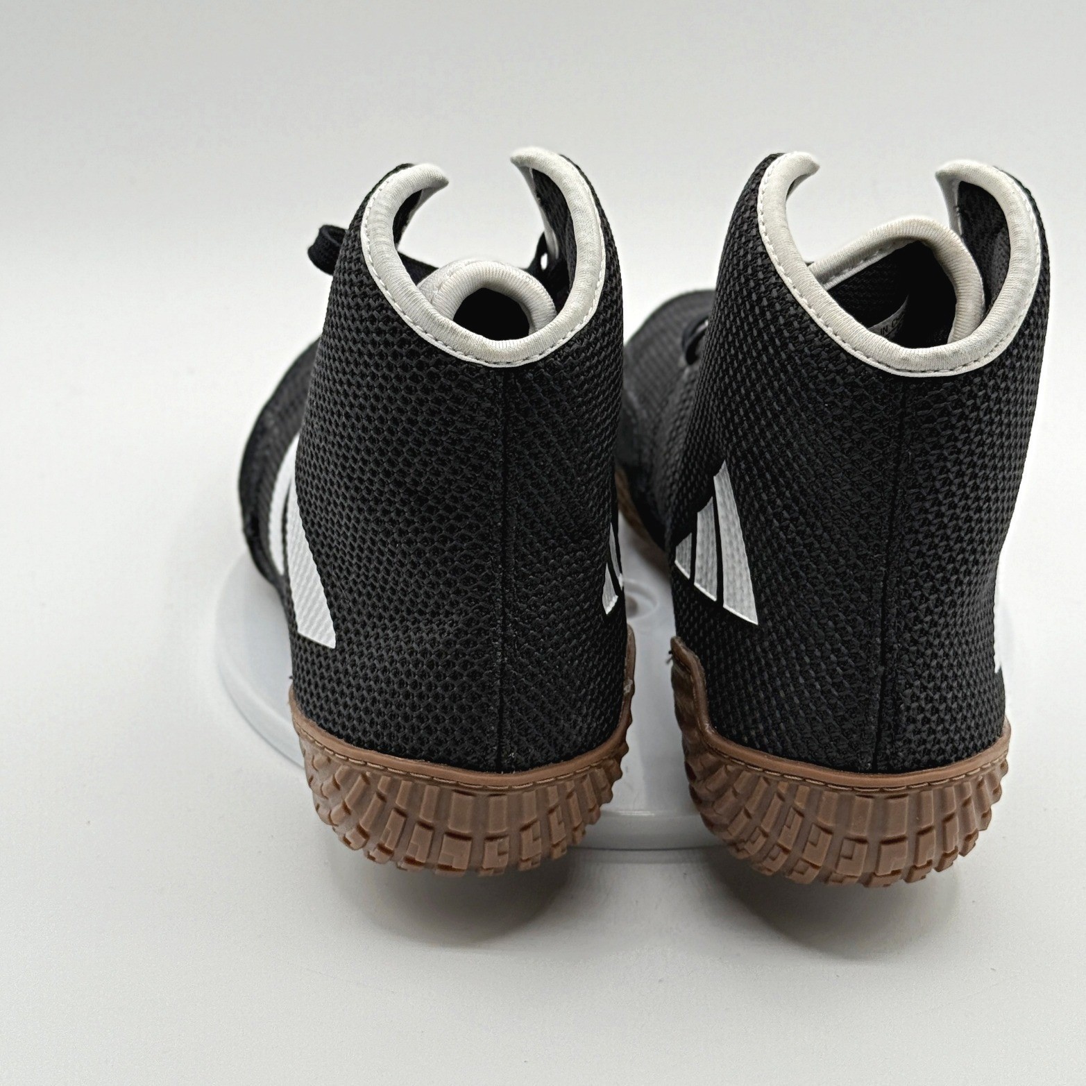 Adidas Tech Fall 2.0 Wrestling Shoes Size 10.5 Mens Black/White/Gum FZ5388, NEW thumbnail 5