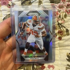 2017 PANINI PRIZM MYLES GARRETT ROOKIE SILVER REFRACTOR PRIZM BROWNS #242