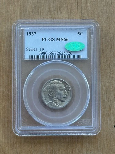 1937 S Buffalo nickel PCGS MS66 CAC