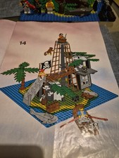 LEGO VINTAGE PIRATES FORBIDDEN ISLAND INSTRUCTIONS ~ 6270 ~ USED CONDITION