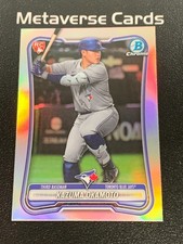 2026 Bowman Chrome #28 Kazuma Okamoto Rookie Red RC Logo Variation Blue Jays