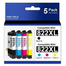 822XL T822 Combo Ink Cartridge for Epson WorkForce Pro WF-3820 WF-4820 4830