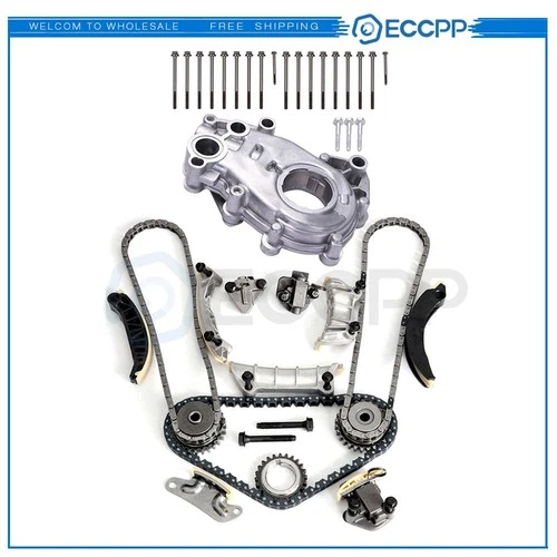 Timing Chain Kit Oil Pump Bolts For 04-07 Cadillac Saturn 2.8L 3.6L DOHC N36A