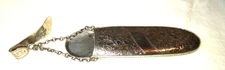 ANTIQUE 1892 STERLING SILVER CHATELAINE SPECTACLE CASE BY H&T, BIRMINGHAM. 51g.
