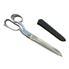 Gingher Dressmaker Scissors with Black Hard Plastic Sheath Made in Germany