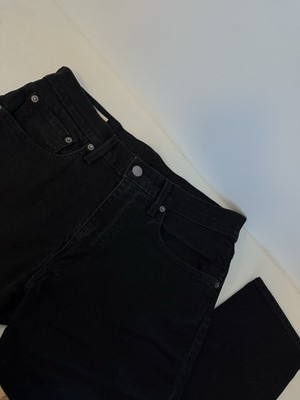 Levi's Premium Men's Black Dark Wash Slim Fit Straight Denim Jeans, W31 L30