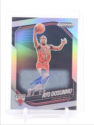 AYO DOSUNMU 2024-25 PANINI PRIZM BLACK AUTOGRAPH SILVER BULLS AUTO Q4244