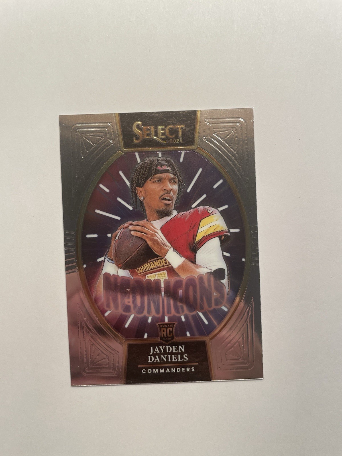 2024 Panini Select - Neon Icons Jayden Daniels #13 -- ROOKIE RC