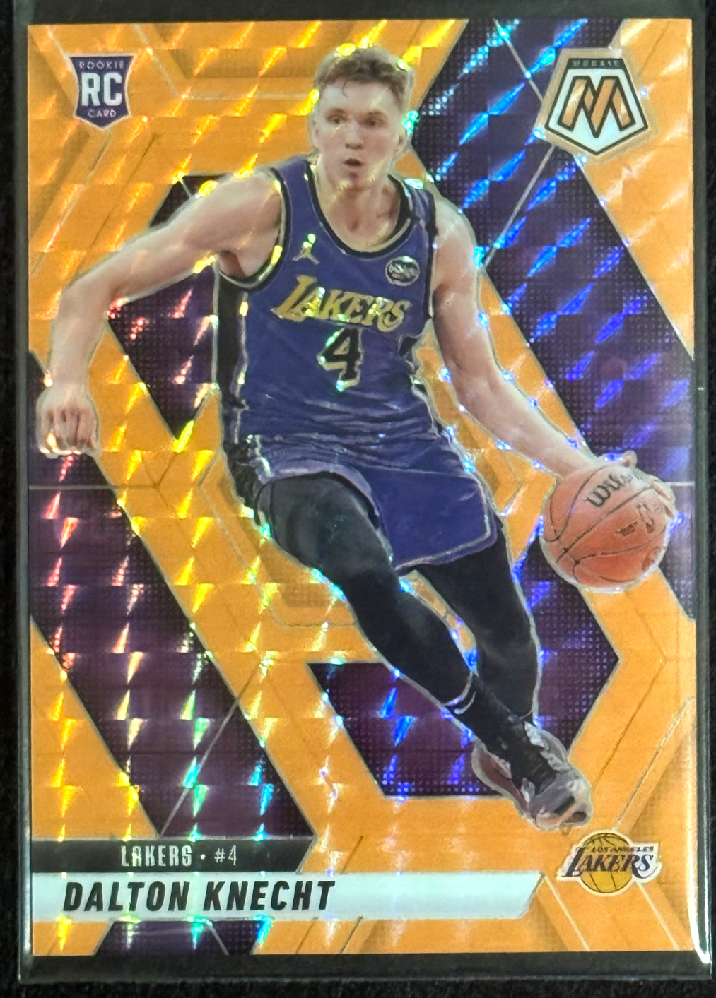 2024-25 Panini Mosaic - Rookies Dalton Knecht #238 Fluorescent Orange Mosaic...