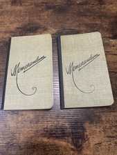 Set Of Two Memorandum Books UNUSED Pocket Ledger vintage Hard To Find! Free Ship