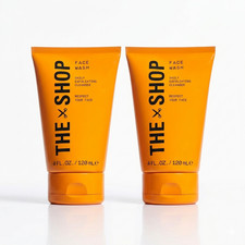 THE SHOP Face Wash Daily Exfoliating Cleanser 4fl oz. Brand New x 2 Two tubes 