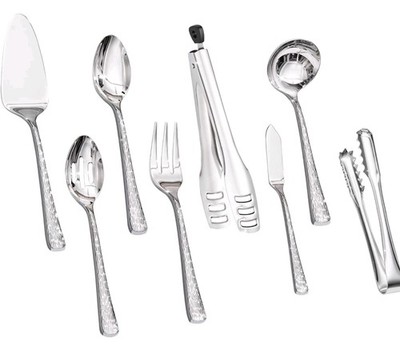 8 Piece Serving Utensils Set, 18/10 Stainless Steel Hostess