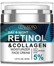 Retinol Collagen Cream for Face with 5% Hyaluronic Acid Anti-Aging Cream - 50ml
