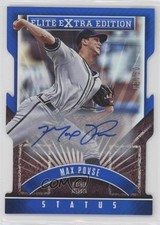 2015 Elite Extra Edition Status Blue Die-Cut Prospects 3/50 Max Povse Auto fm0