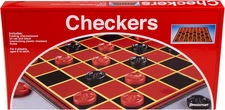 Checkers -- Classic Game With Folding Board and Interlocking Checkers, 2 Players