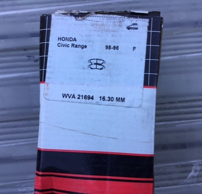 Brake Pad ADB3555 Front Fit Honda Civic 91- 12, Civic Del S BRAND NEW OLD STOCK