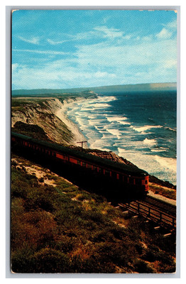 Southern Pacific Shore Coast Daylight Train Posted San Jose CA 1957 Postcard