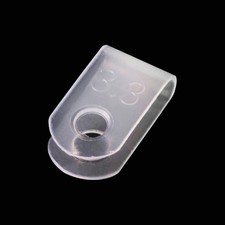 200Pcs R-Type Clip Cable Fastener Nylon White 1/8 inch Mounting Wire Clamp