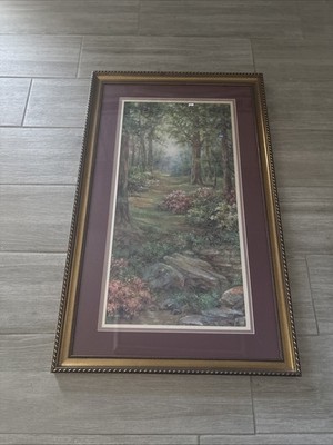 Lena Liu Woodland  Signed 826 Of 3300 Matted And Framed 22.5 X 36.5 