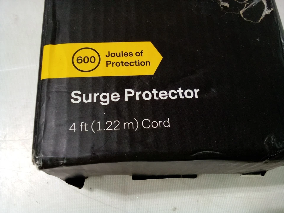 NXT Technologies Surge Protector 6 AC Outlets 4 ftCord 600 J Black NX54313 - Image 2 of 4