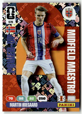 Panini FIFA World Cup Adrenalyn 2026 578 Martin Odegaard Midfield Maestro