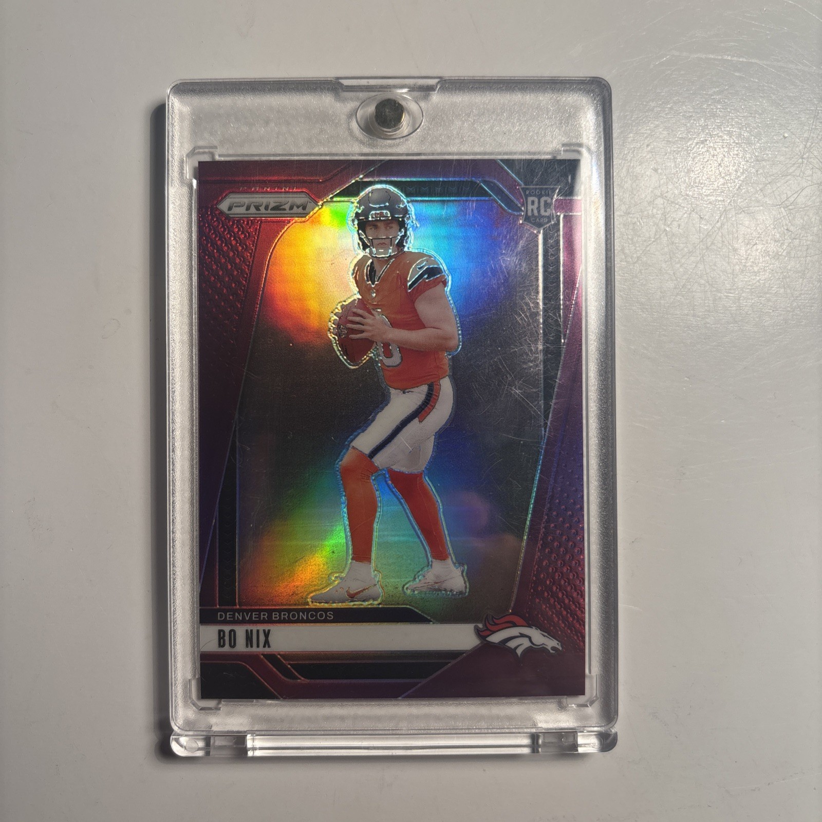 2024 Panini Prizm - Rookies Bo Nix #309 Purple Prizm /125 (RC)