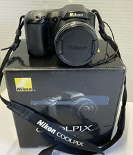 Nikon Coolpix L100 Digital Camera 10MP Wide 15x Zoom Tested Works with strap