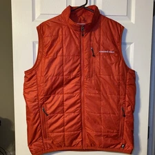 Mens Packable Puffer Vest Size L Vineyard Vines Lightweight Zip Mountain Weekend